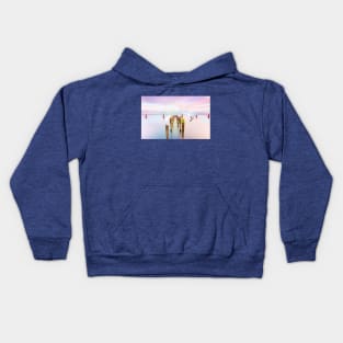 Great White Egrets at Ocean Kids Hoodie